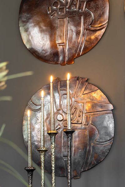Väggdekoration Ø45cm - Murale - Bronze