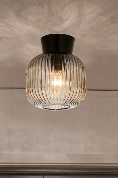 Plafond 20cm - Vanja - Svart/Rök